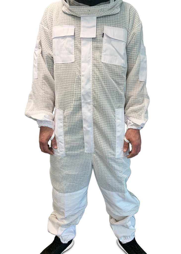 Triple Layer Protective Ventilated Bee Suit with Veil - AirFlow Series