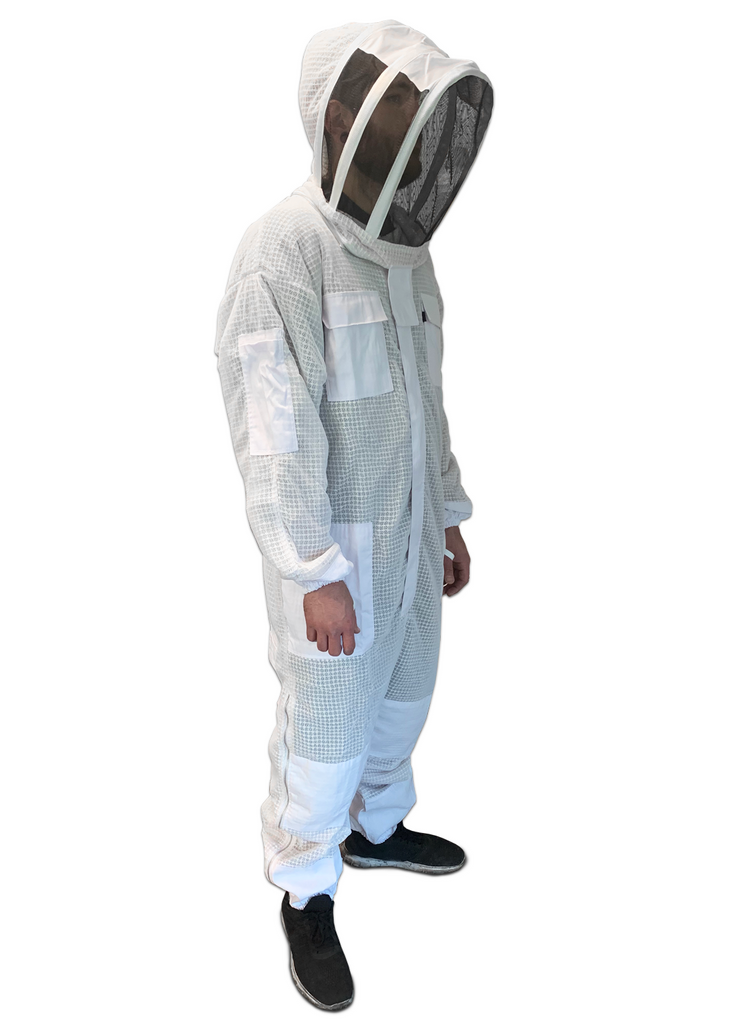 Triple Layer Protective Ventilated Bee Suit with Veil - AirFlow Series